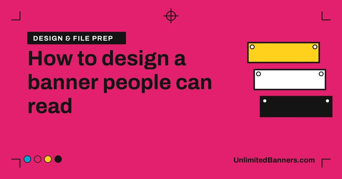 How to design a banner people can read in three seconds illustration